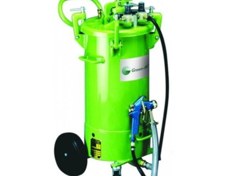 Zestaw do natrysku materiałów strukturalnych Green-Air GR30GC 30L z pistoletem GR-18E